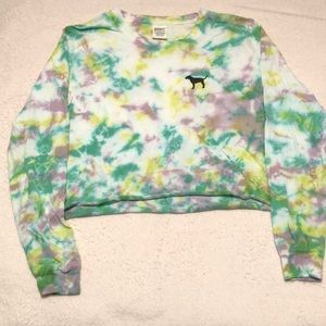 Victoria’s Secret PINK Cropped Long Sleeve Tee